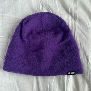 NOBULL purple beanie hat winter